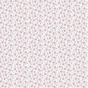 Redwork Christmas 838-08 cream stars by Mandy Shaw for Henry Glass