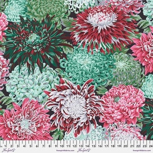 Japanese Chrysanthemum PWPJ041.BLUSH   by Phillip Jacobs for Kaffe Fassett Collective for FreeSpirit