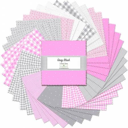 Gray Blush 5” Squares 507-118-507 for Wilmington Prints - Etsy