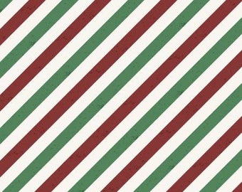 Postcard Christmas Y3515-55 Diagonal Stripe by Davis Studio