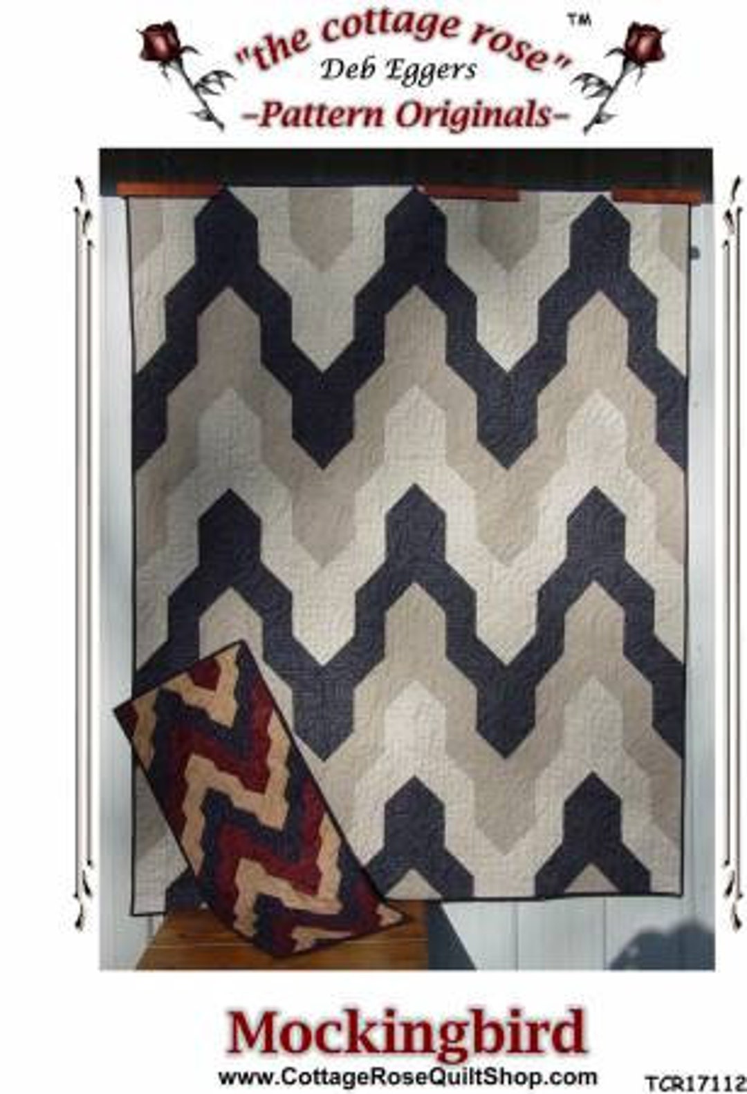Mockingbird Quilt Pattern TCR17112 by Deb Eggers for the Cottage Rose