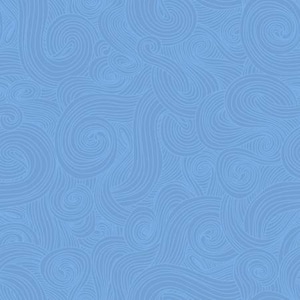 May include: A seamless pattern with a blue background and white swirling lines. The lines create a variety of shapes, including circles, ovals, and swirls.