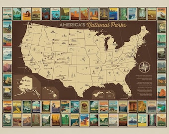 National Parks P9157R-POSTE poster panel for Riley Blake