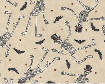 Ghostly Greetings is 56042-11 parchment by Deb Strain for Moda