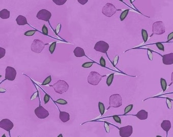 Painted Patchwork Y3382-44 light eggplant sprig by Sue Zipkin for Clothworks