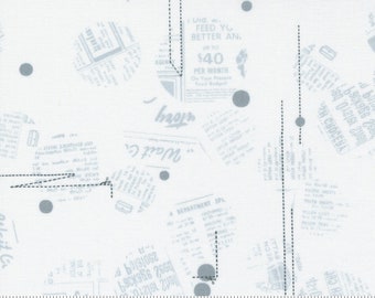 Modern Background Even More White 1762-11 white by Zen Chic for Moda