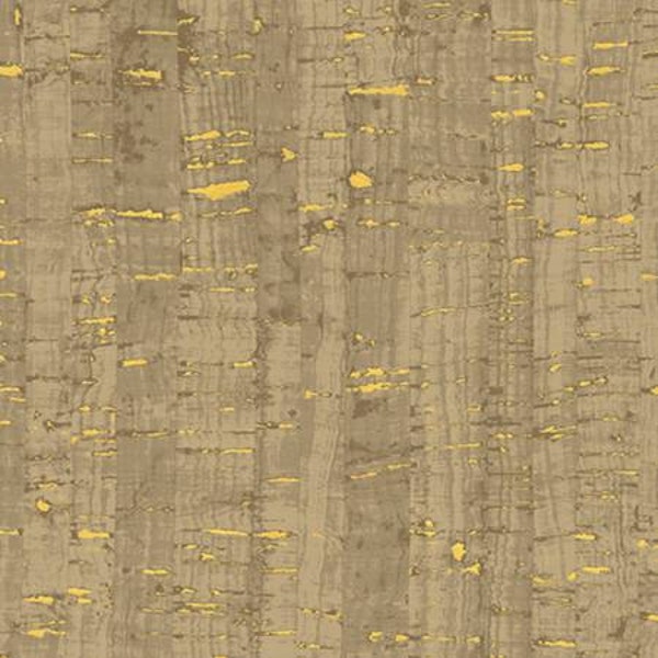 Uncorked 50107M-7 taupe cotton print cork like appearance with metallic by Another Point of View for Windham