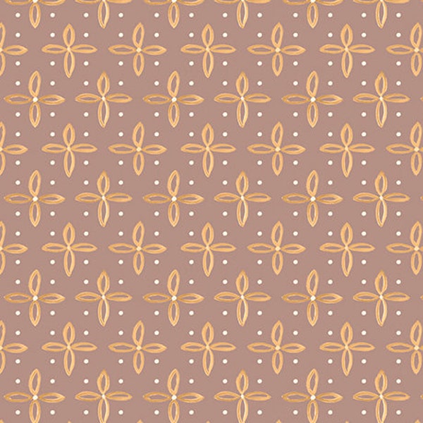 Woodland Dream -Star Foulard-Med. Taupe 1649-26478-A by Sarah Summers for QT Fabrics