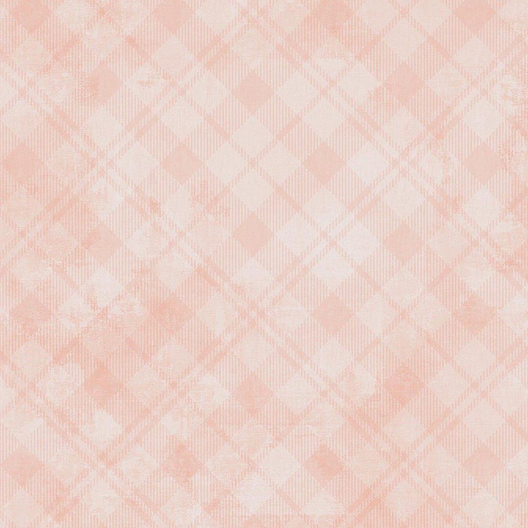 Essentials 89291-800 Plaid Pale Apricot Dry Brush by Wilmington - Etsy
