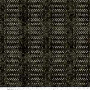 Ghoul Friends C16057 black dots by Teresa Kogut for Riley Blake