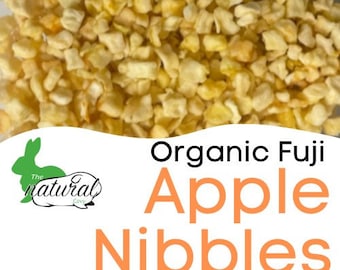 Organic Fugi Apple Nibbles / Healthy Treats for Guinea Pigs and Bunny Rabbits