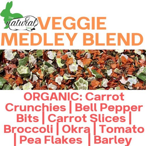 Veggie Medley Blend / Healthy Treats for Guinea Pigs and Bunny Rabbits