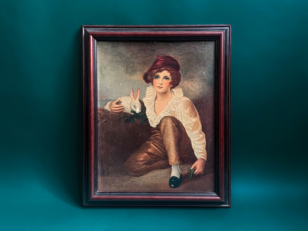 Portrait of Young Boy With Rabbit, Henry Raeburn (reproduction Painting ...