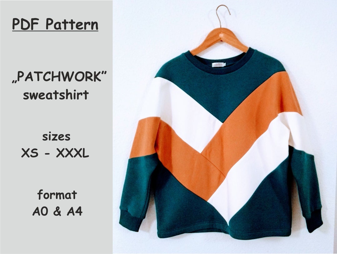 Sweatshirt Pattern, Blouse Pattern, Sewing Patterns, PDF Sewing Pattern
