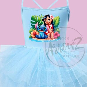 lilo and stitch birthday dress Stitch birthday dress, Stitch Girl and Toddler dress, Stitch Blue dress, Stitch Cotton Dress