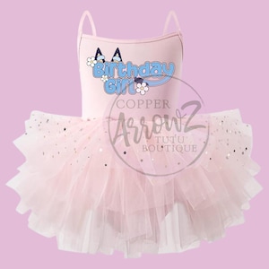 Pink Sparkle Birthday Girl Tutu Dress Toddler Girls Cartoon Party Outfit