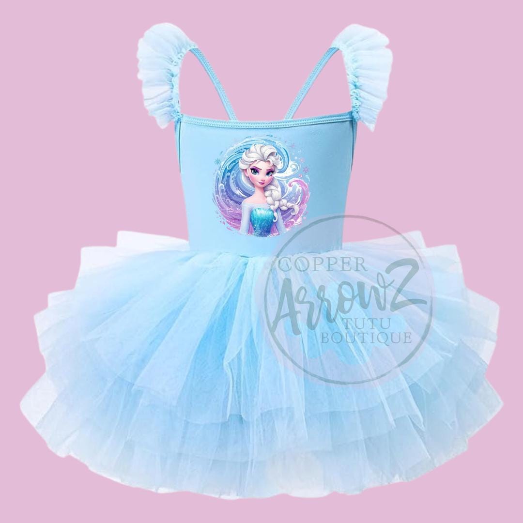 frozen princess tutu dress Girls ELSA/FROZEN Tutu Party/occasion Dress With Matching Cape