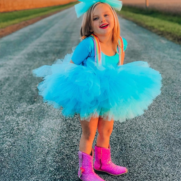 Turquoise blue tutu skirt, blue turquoise tutu skirt