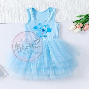 blue's clues birthday party dress up Blues Clues tutu set-Blues clues outfit-Blues Clues birthday-Blues Clu –  Pink Toes & Hair Bows main image 0