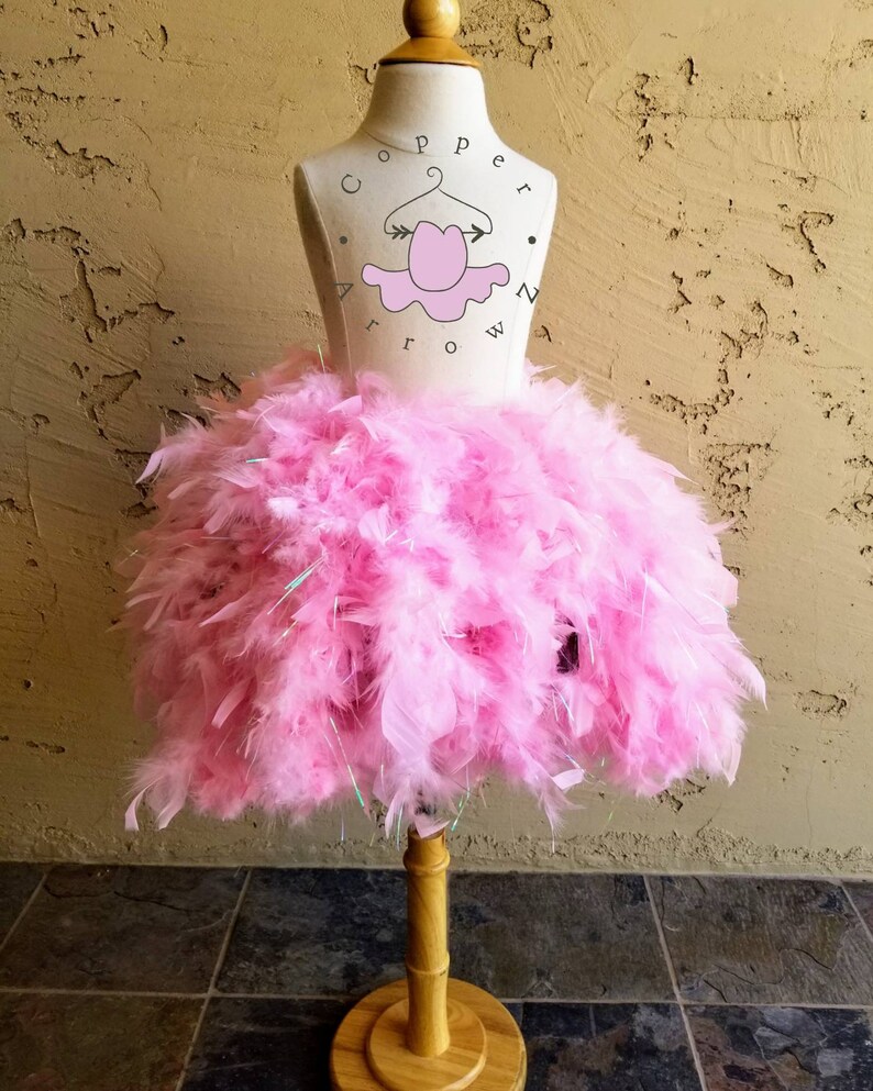 pink feather tutu