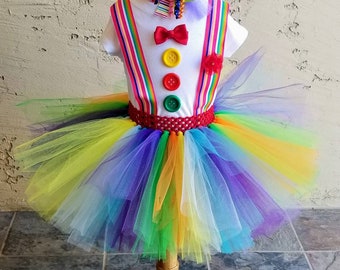 Colorful Clown tutu Costume