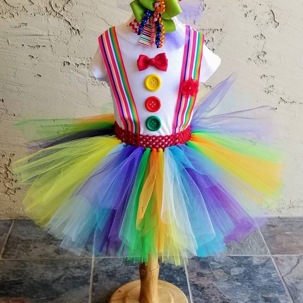 Colorful Clown tutu Costume