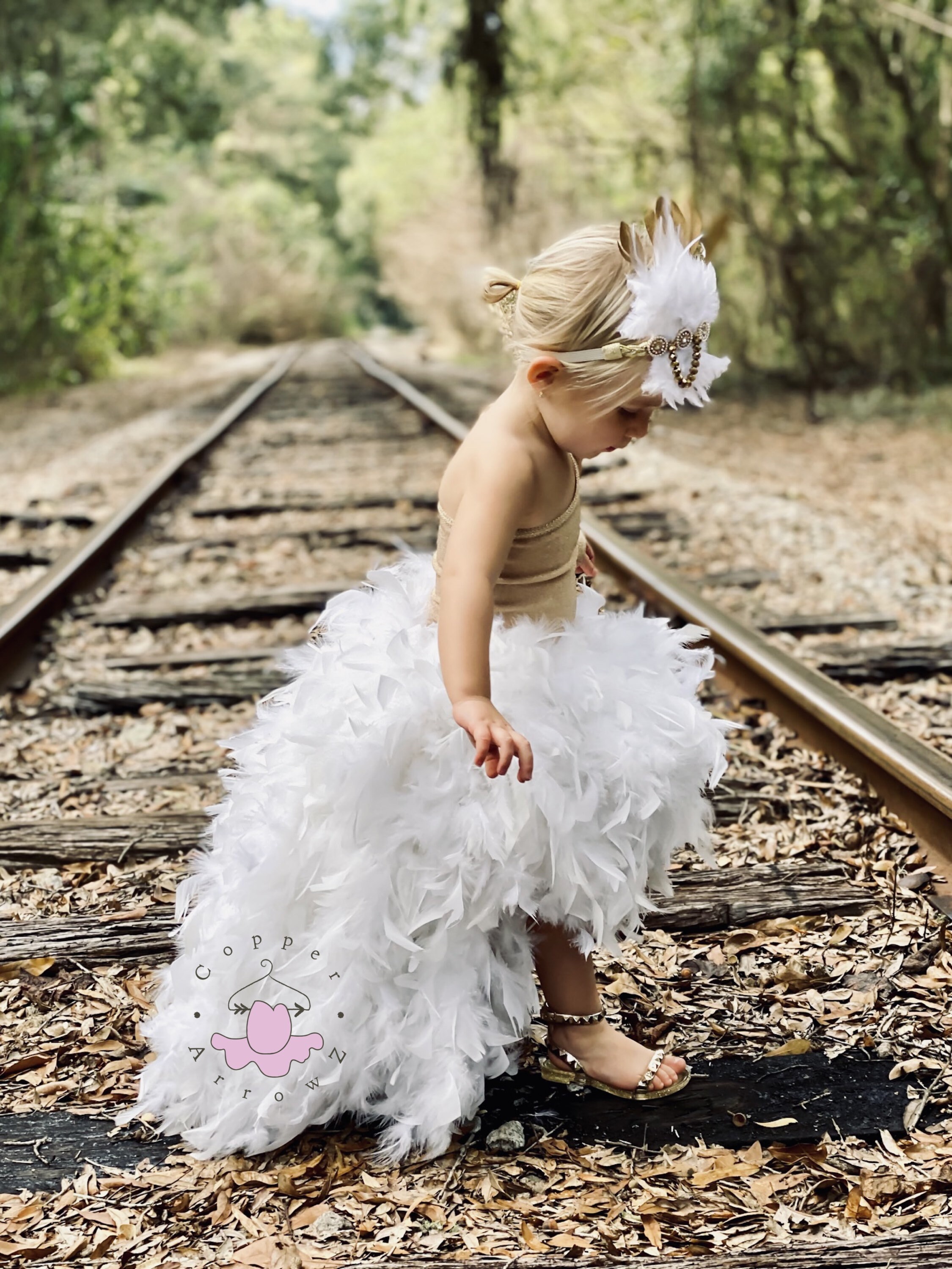 plus size white feather tutu