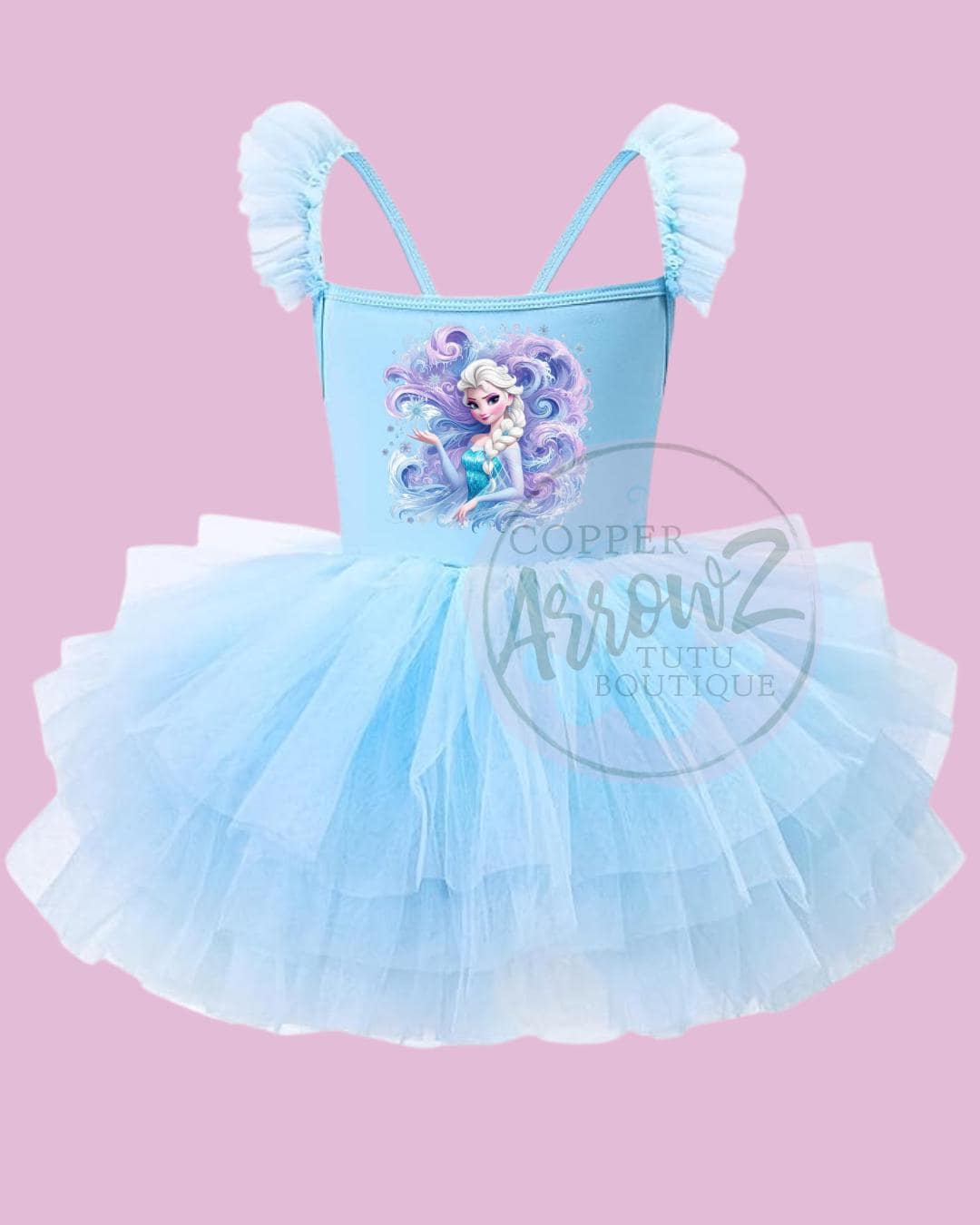 Birthday Tutu Outfit Disney Frozen Birthday Outfit Elsa Frozen Tutu Dress   Blue Toddler Leotard With Tulle, Disney Trip Outfit, Princess Birthday Dress