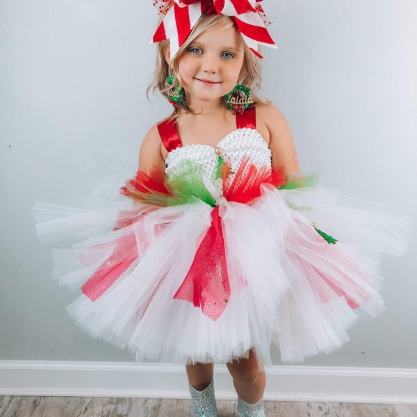 Christmas tree pageant tutu dress