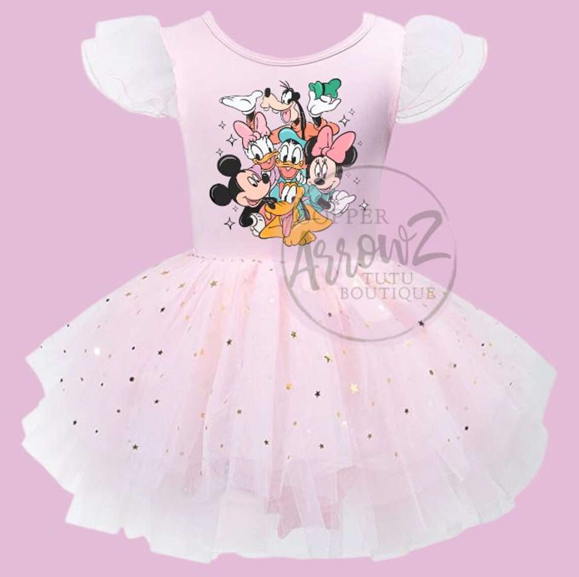 Disney Character Tutu Dress Girl, Disney Friends Outfit, Pink Disney ...
