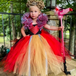 Queen of Hearts Tutu Dress, queen of hearts costume, Alice in wonderland costume
