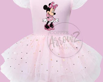 Minnie Mouse Glitter Tutu Dress Girl, Minnie Birthday Outfit, Pink Sparkle  Tutu Dress Toddler, Disney Trip Outfit Girl, Birthday Tutu Outfit - Etsy