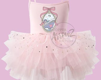 Disney Cruise Outfit for Girls, Pink Cruise Tutu Leotard, Disney Vacation Outfit, Cruise Birthday Outfit, Toddler Cruise Outfit