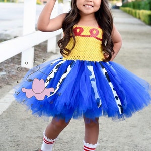 Handmade Jessie Cowgirl Tutu Dress – Toy Story Inspired Costume for Girls