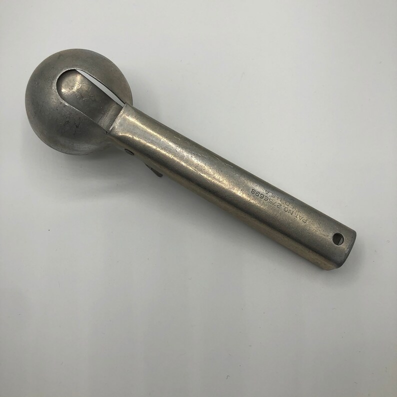 Vintage Aluminum Ice Cream Scoop with Thumb Release