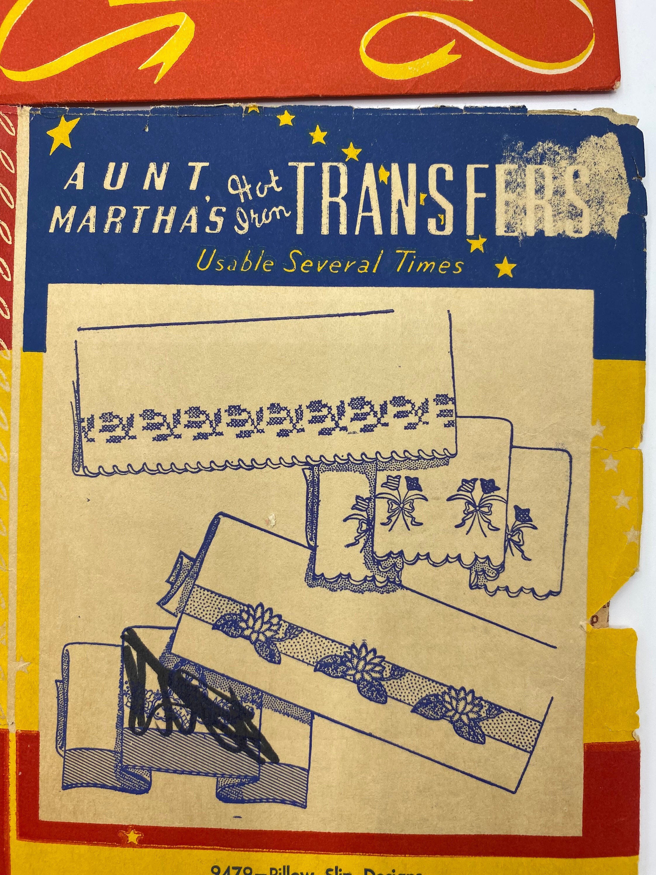 Vintage Aunt Martha's Iron on Transfers Set of 4 Etsy