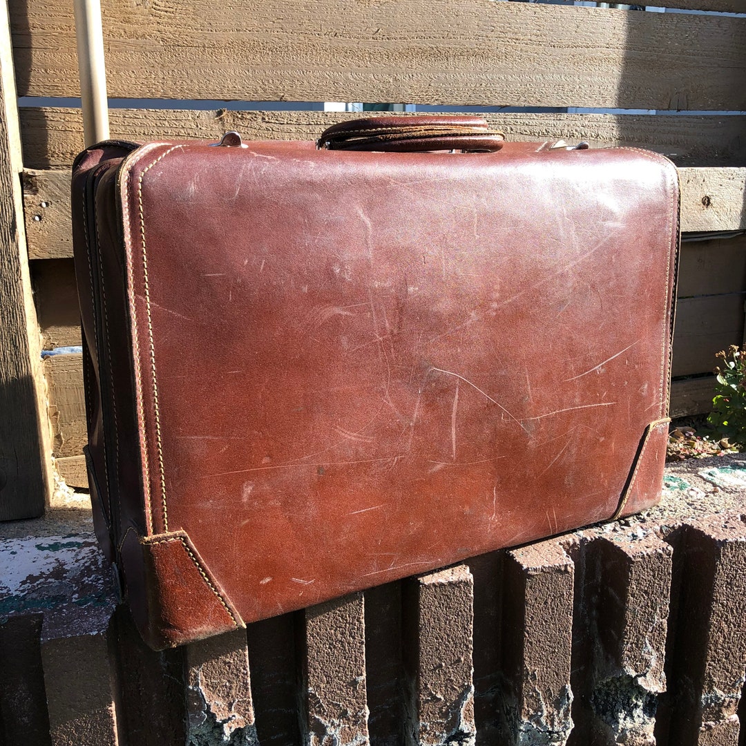 Vintage Suitcase With Dividers Etsy