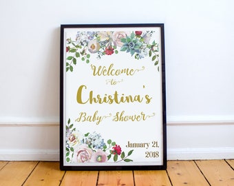 Baby Shower Welcome Sign (18x22inches)