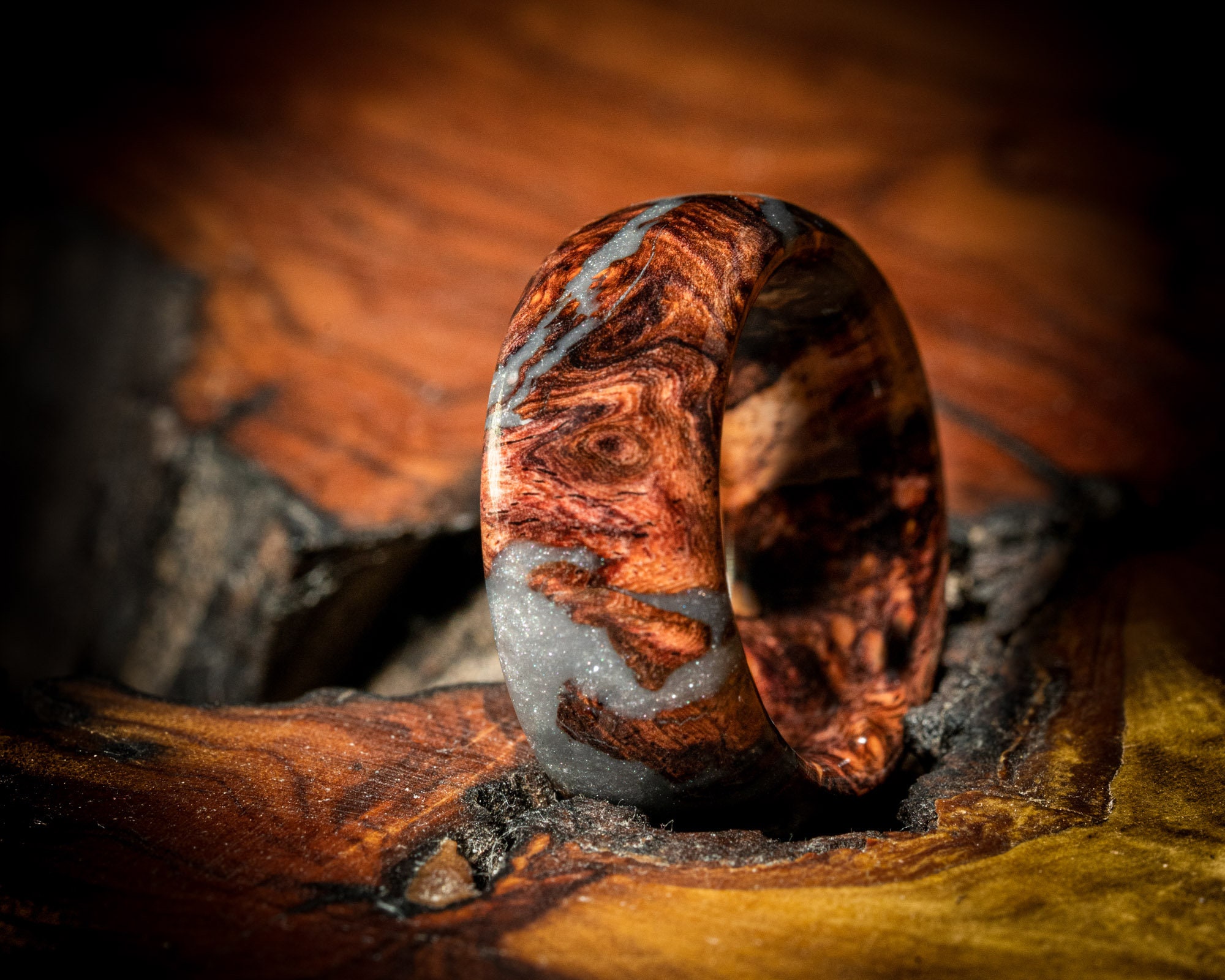 Buy Burnfair Wooden Unisex Finger Thumb Ring Band at Amazon.in
