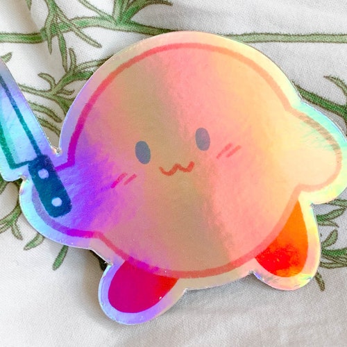 Knife Kirby Waterproof Vinyl Sticker Etsy
