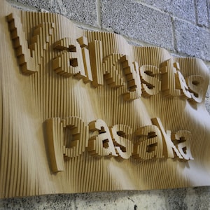 Personalized Wooden Wall Art 3D Sound Diffuser Hanging Custom Size Home Decor Sound Dampening Proof Modern Studio Textures Logo Office Gif