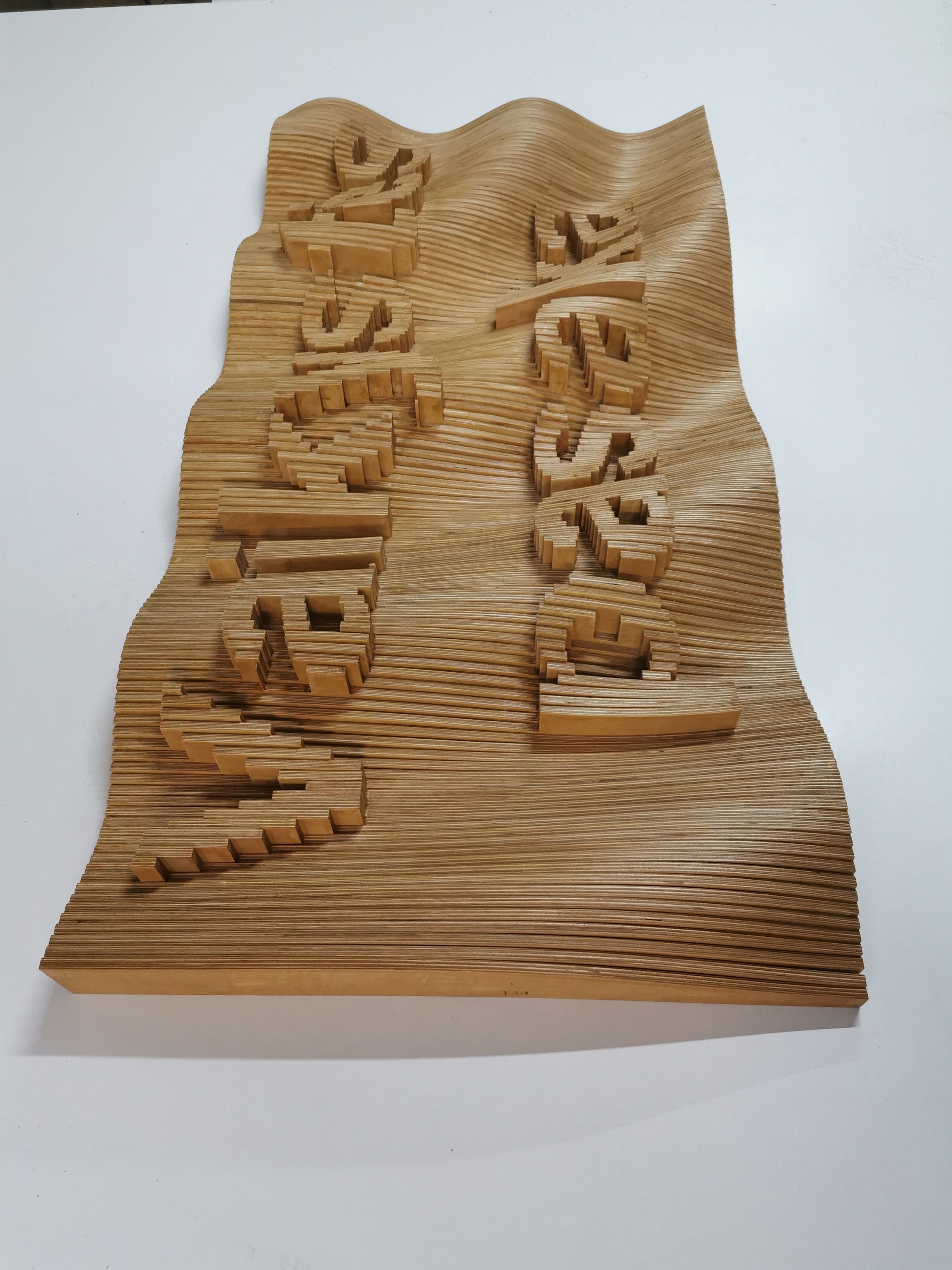 Personalized Wooden Wall Art 3D Sound Diffuser Hanging Custom Size Home ...