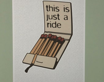 Bill Hicks - This is just a ride - A3 print