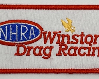 Lions Drag Strip Automotive Embroidered Iron On Patch