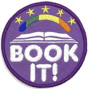 Book It! School Reading Program Patch Vintage Style Retro 80’s Kids Cap Hat