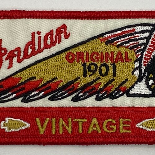 Indian Motorcycle Patch Vintage Style Retro Iron Sew on Hat Etsy