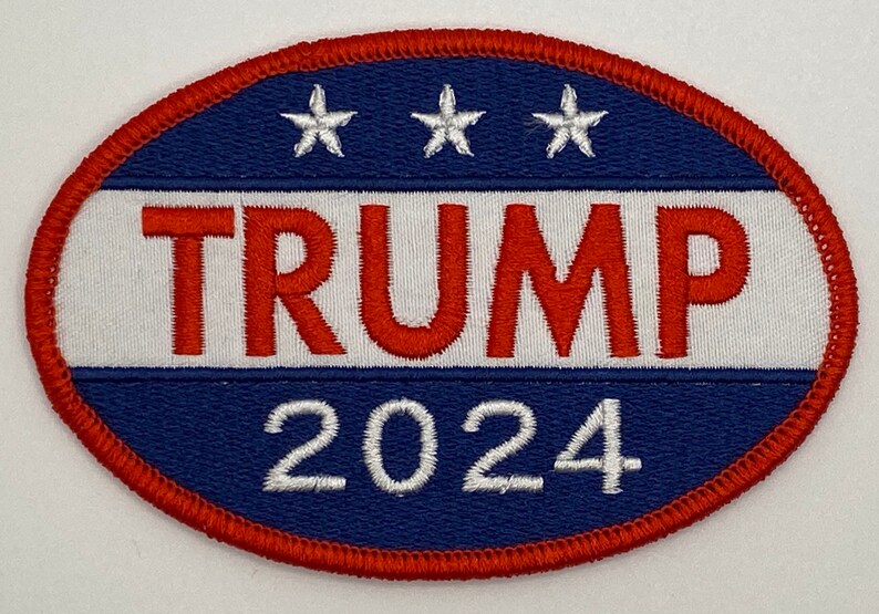 Donald Trump 2024 Patch Retro Style Iron Sew on American Etsy