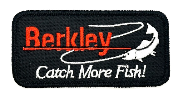 Berkley Fishing Outdoors Lures Patch Tackle Bait Vintage Style Retro Hat  Patch 