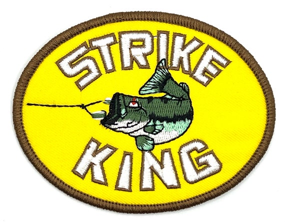 Strike King Fishing Lures Patch Tackle Bait Vintage Style Retro