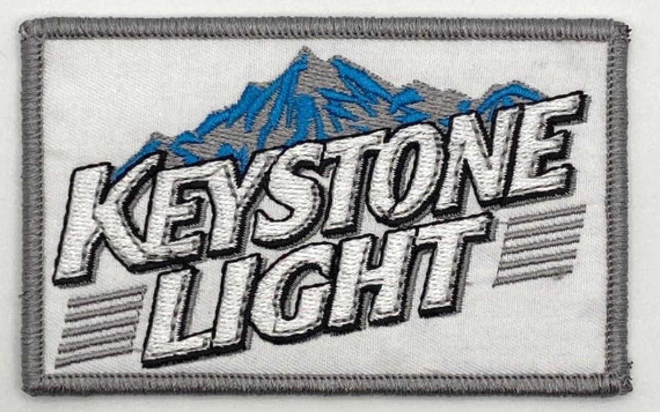 Keystone Light Beer Vintage Style Retro Patch Sew Iron on Hat Cap Shirt